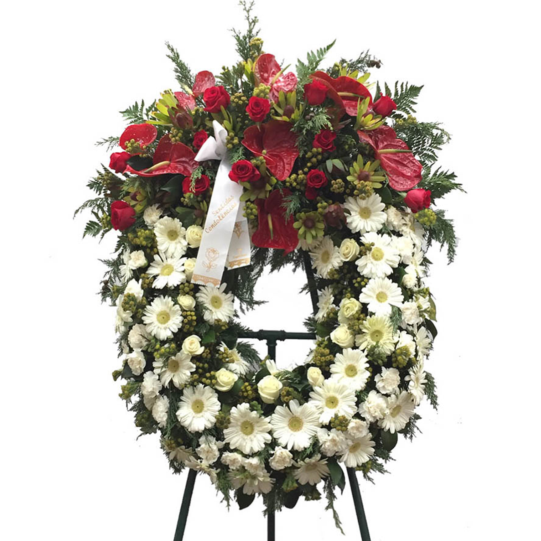 Coroa com cabeção ‘Saudade Infinita’ (1mt altura)