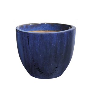 Vaso esmaltado  40x40 cm - azul