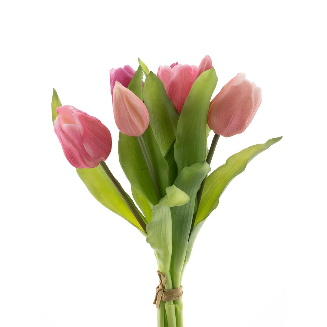 Bouquet Tulipas rosa 31cm (artificial)