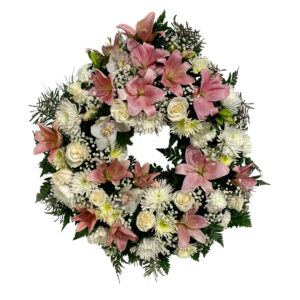 Coroa premium 'Eterno Abraço' (60cm diâmetro)