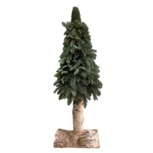 Miniature natural Christmas tree with tall stand (1m height)