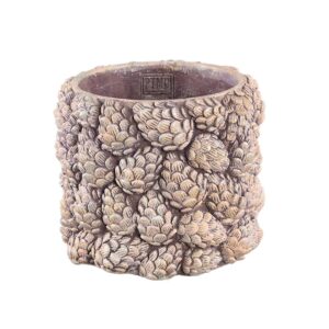 Vaso decorativo "Coni M" em cimento (14cm diâmetro)