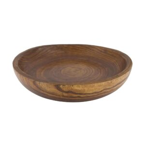 Taça "Paulownia" em madeira cor mel (45cm diâmetro)