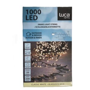 1000 LED String Lights - Classic White, Indoor  Outdoor