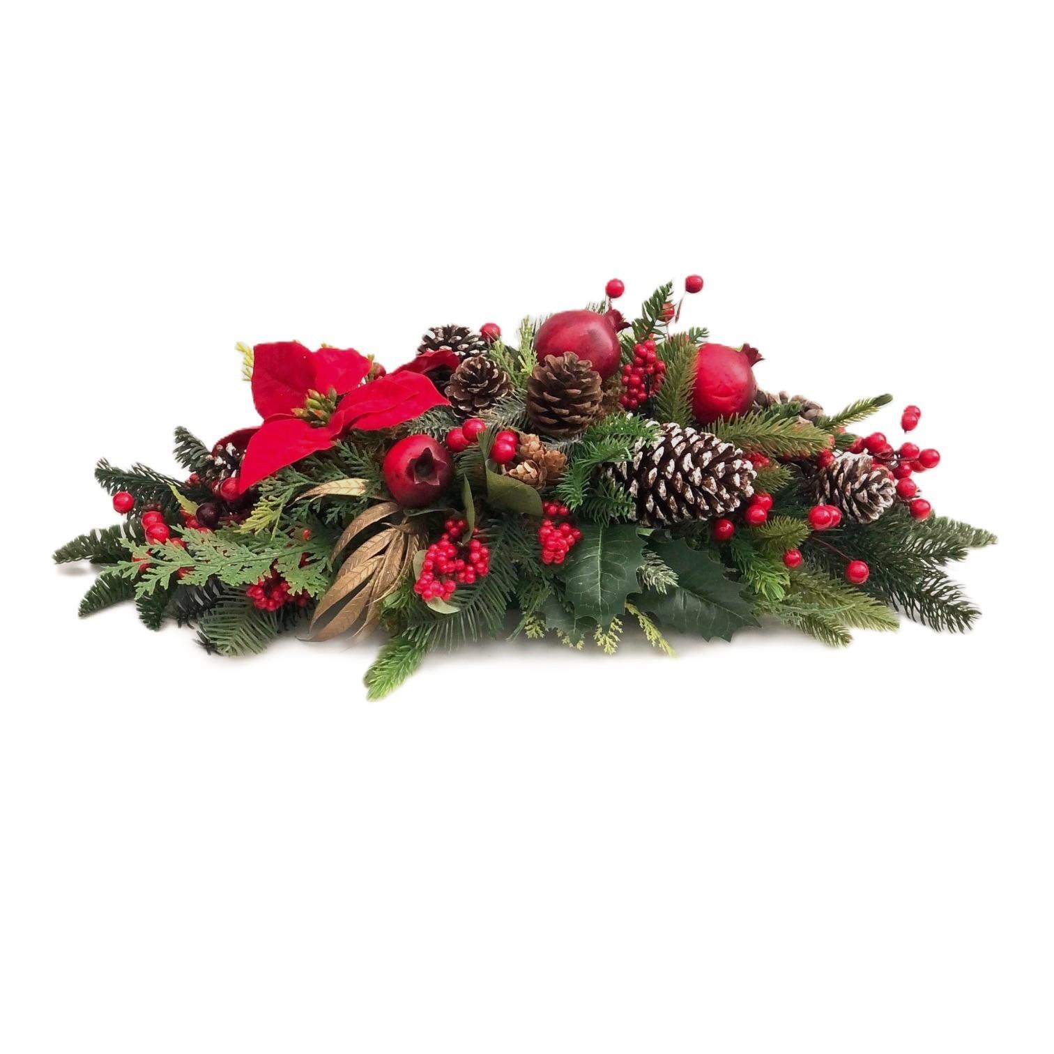 Arranjo de Natal artificial (50cm largura)