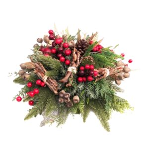 Artificial Christmas Arrangement (25cm diameter)