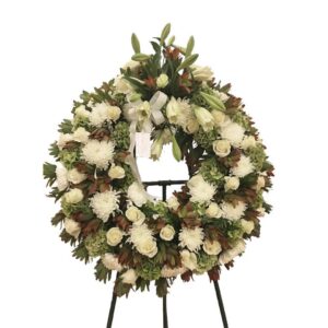 Coroa clássica 'Doce Memória' (70cm diâmetro)