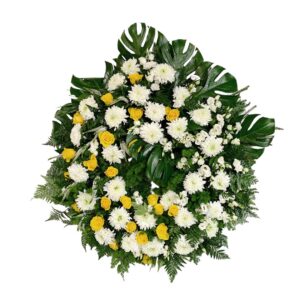 Coroa clássica 'Saudade e Amizade' (80cm diâmetro)