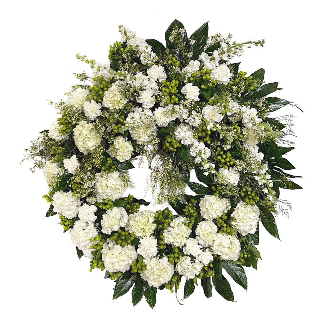 Coroa premium ‘Alma Serena’ (75cm diâmetro)