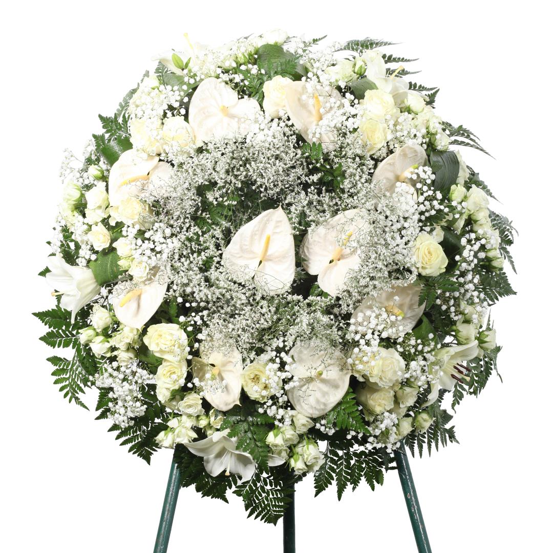 Coroa premium ‘Paz e Eternidade’ (70cm diâmetro)