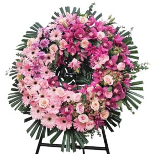 Coroa premium 'Amor Eterno' (80cm diâmetro)