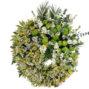 Coroa com cabeção 'Alma Campestre' (90cm diâmetro)