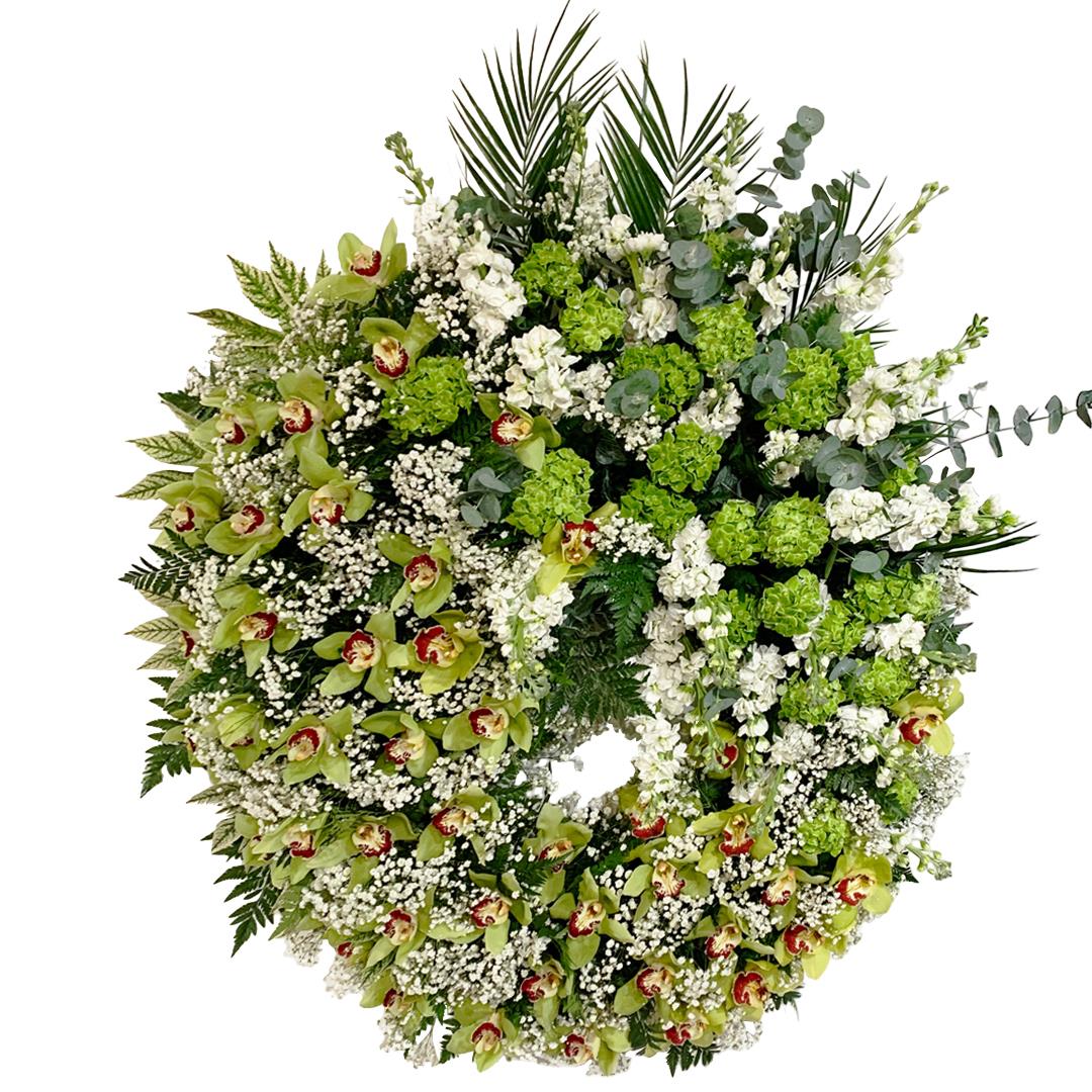 Coroa com cabeção ‘Alma Campestre’ (90cm diâmetro)