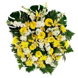 Coroa clássica 'Doce Eternidade' (80cm diâmetro)