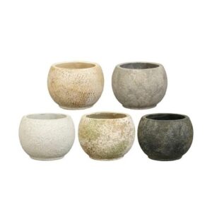 Vaso TOMMY em cerâmica (12cm diâmetro, 5 cores à escolha)