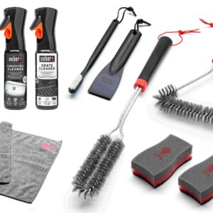 Kit de limpeza para grelhadores a gás em aço inoxidável