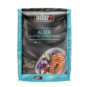Pellets Weber® de madeira natural de amieiro - 8kg