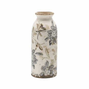 CROIX ceramic vase with floral pattern