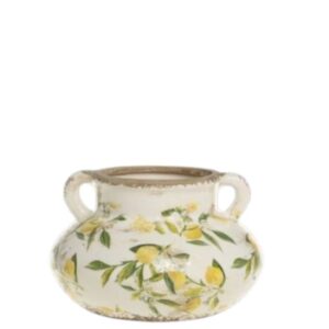 Vaso LIMONE em cerâmica feito à mão (20 cm diâmetro)