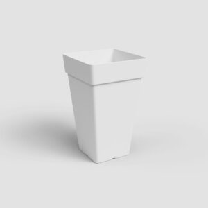 Vaso CAPRI quadrado alto (40cm diâmetro) - Branco