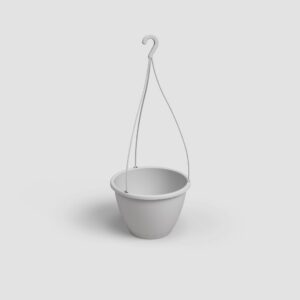 Vaso ALGARVE para suspensão (30cm diâmetro) - cinza claro
