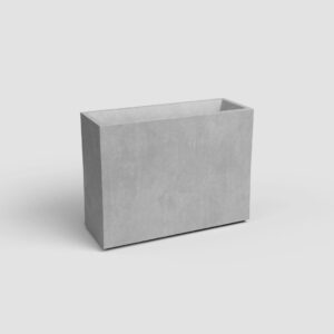 Floreira alta SYDNEY rectangular (80 cm) - cinza claro