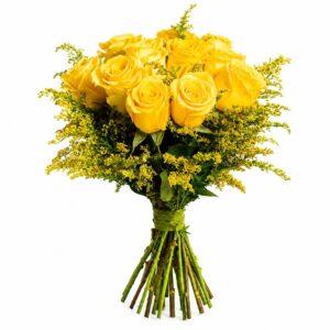 Bouquet 'Sunshine' - 12 rosas amarelas