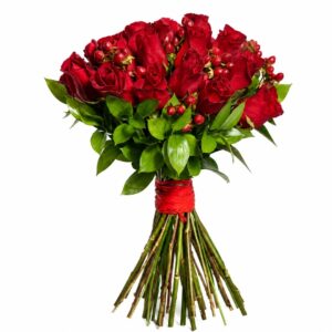 Bouquet 'Classique Rouge' - 24 red roses