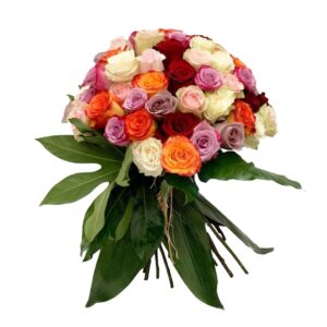 Bouquet 'Prestige' - 60 rosas multicolor