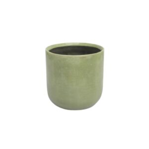 JUPITER ceramic planter - grey-green (19 cm diameter)