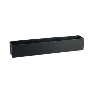 HORTO COLLECTION Floreira rectangular 100x17x17cm - preta