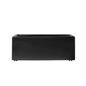 HORTO COLLECTION Floreira rectangular 100x40x50cm - preta