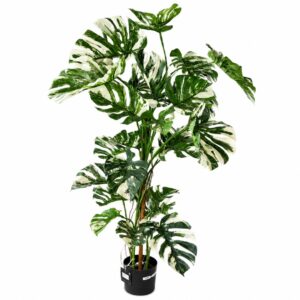 Costela de Adão/Monstera variegada artificial (140cm altura)