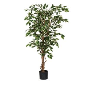 Árvore Ficus Benjamina variegada artificial (150cm altura)