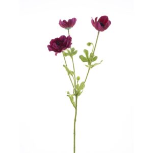 Haste de Papoila artificial (68cm altura) - vermelho escuro