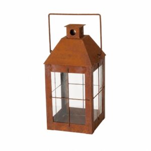Lanterna decorativa KESAR (63cm altura) - efeito ferrugem