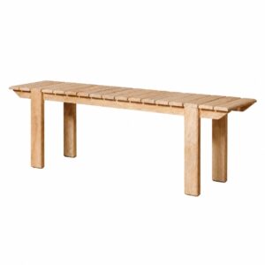 Banco corrido em madeira maciça (138cm comprimento)